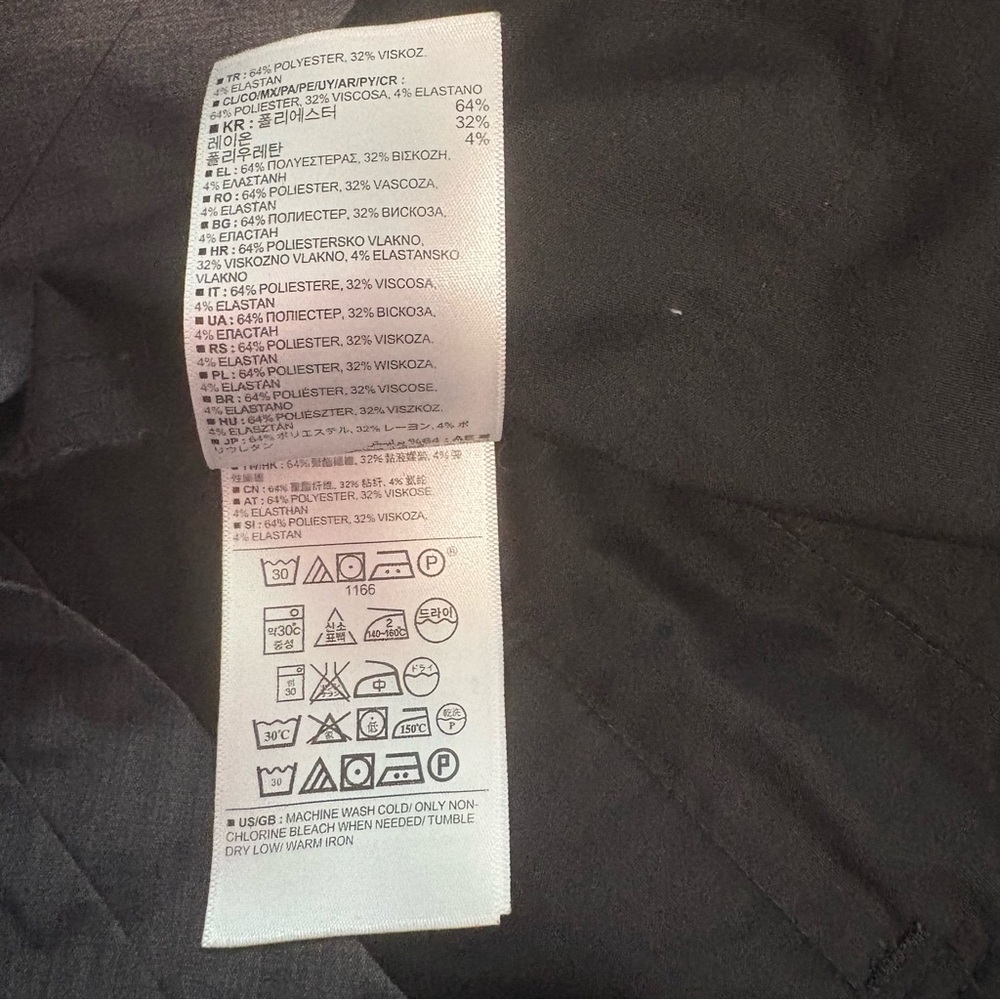 GAP Charcoal Gray Regular-Waist Wide-Leg Dress Pants - Picture 12 of 12